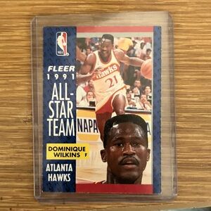 1991 Fleer Dominique Wilkins Basketball Card